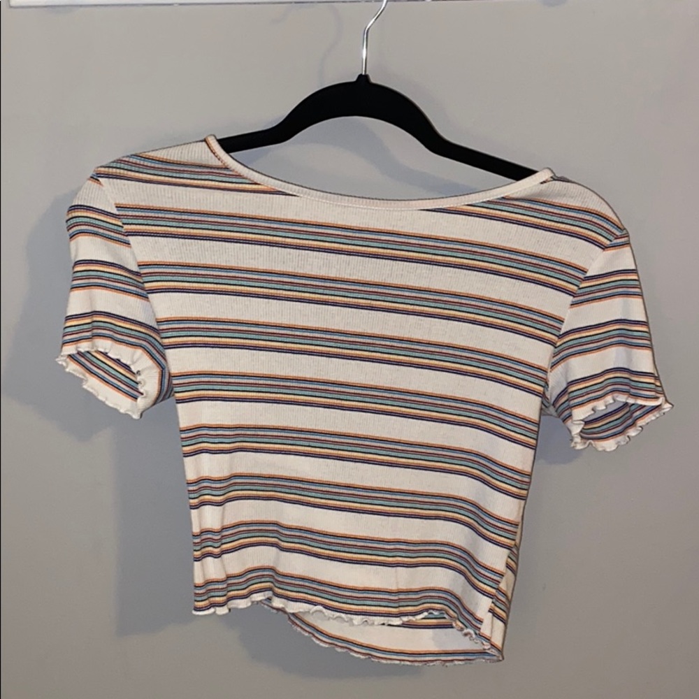 CUTE,COLORFUL STRIPPED SHIRT